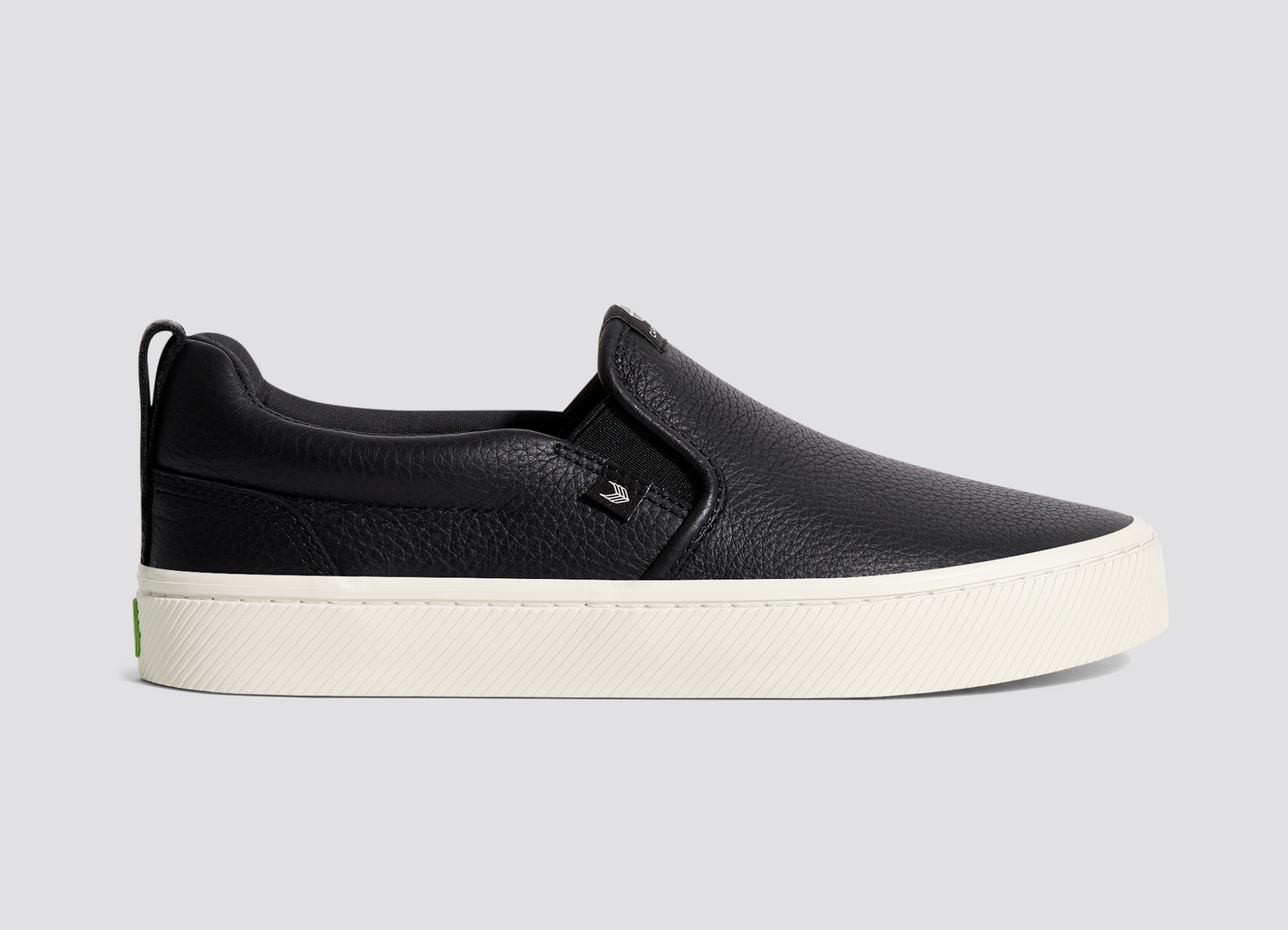 SLIP-ON Černé prémiové kožené tenisky