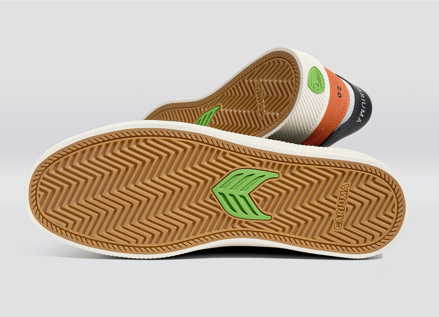 CATIBA PRO 2.0 Burnt Orange Suede and Cordura Ivory Logo Navy Sneaker