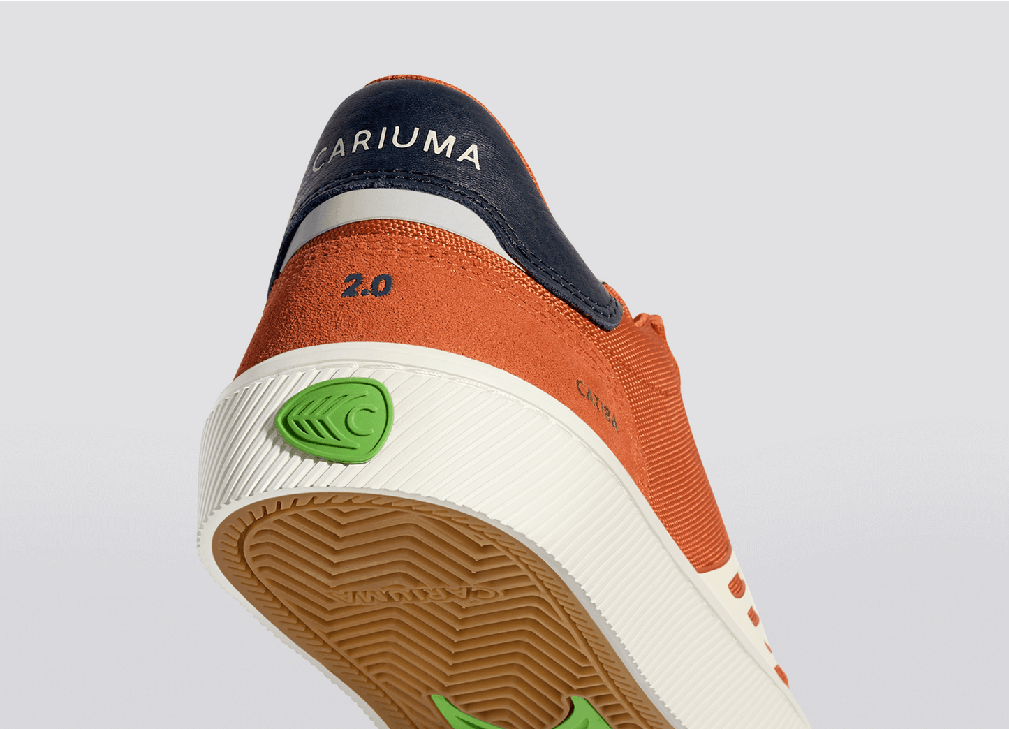 CATIBA PRO 2.0 Burnt Orange Suede and Cordura Ivory Logo Navy Sneaker