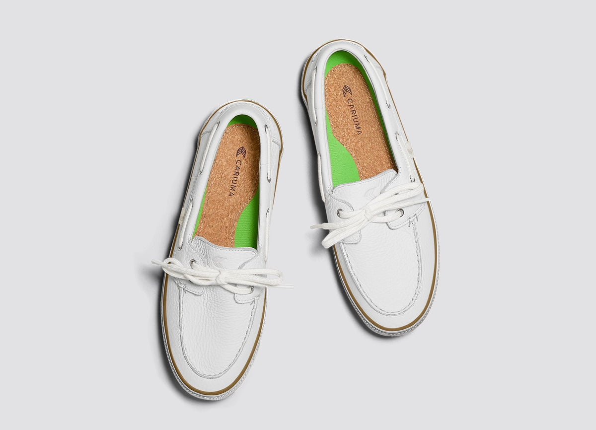 Mare Boat Shoe White Premium Leather
