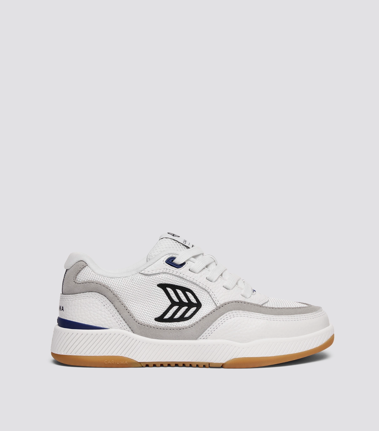UBA PRO Off-White Suede and Smoke White Mesh Black Logo Sneaker