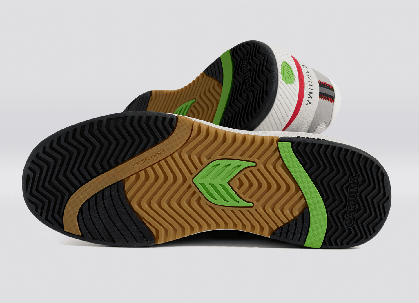 UBA PRO Smoke White Suede Off-White Mesh Black Logo Red Sneaker