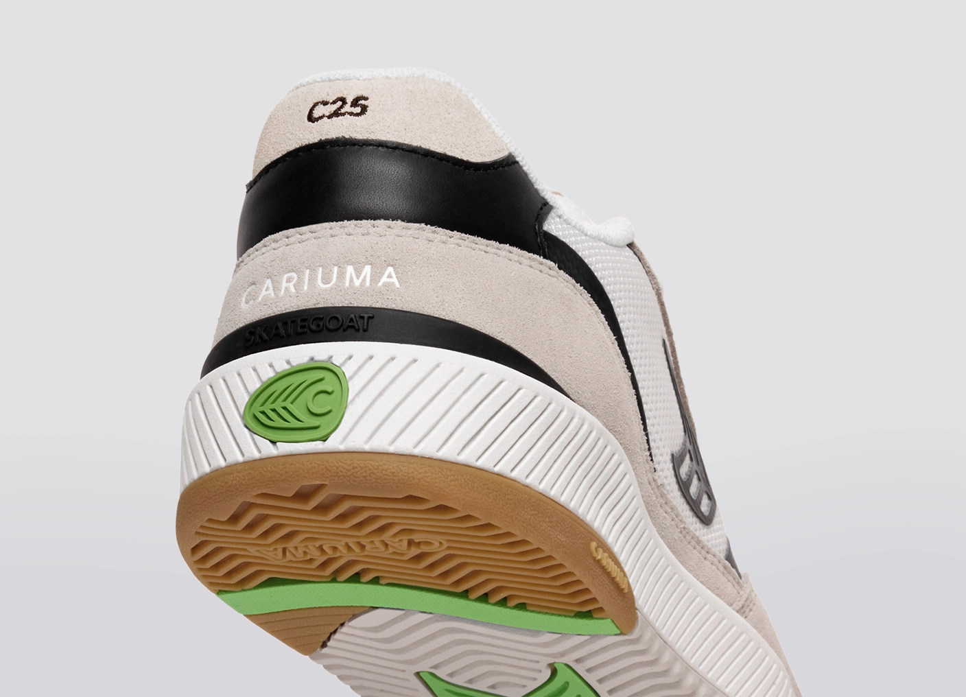 Skategoat C25 PRO Off-White Mesh Light Cream Suede Black Accents Sneaker