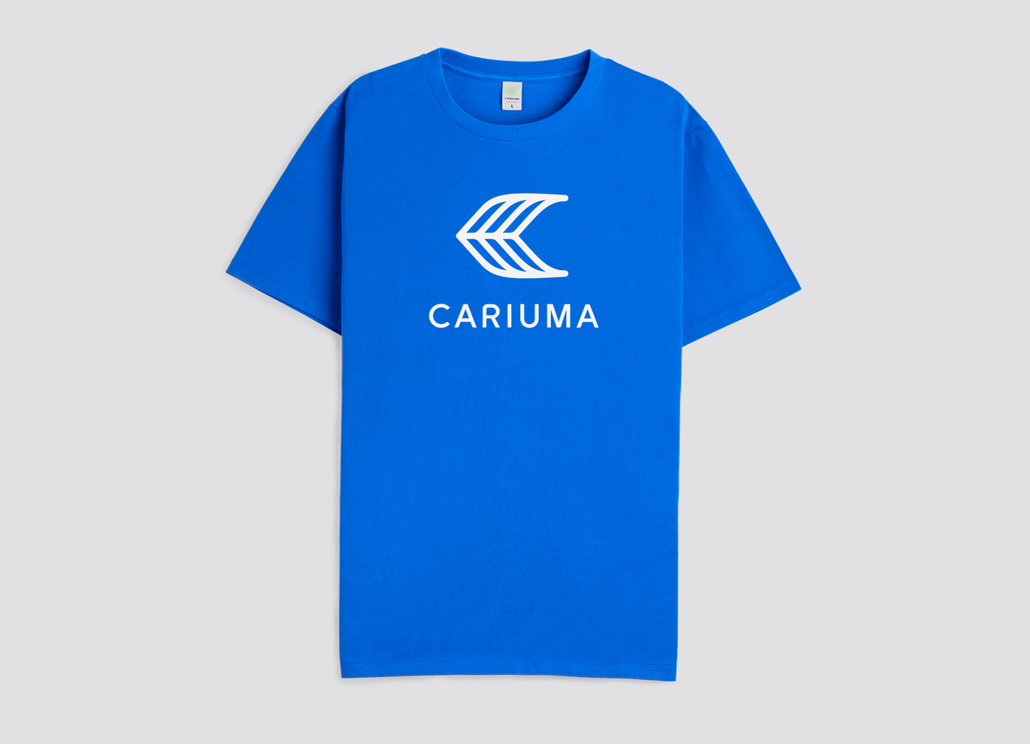 T-Shirt Dazzling Blue with Off-White Logo