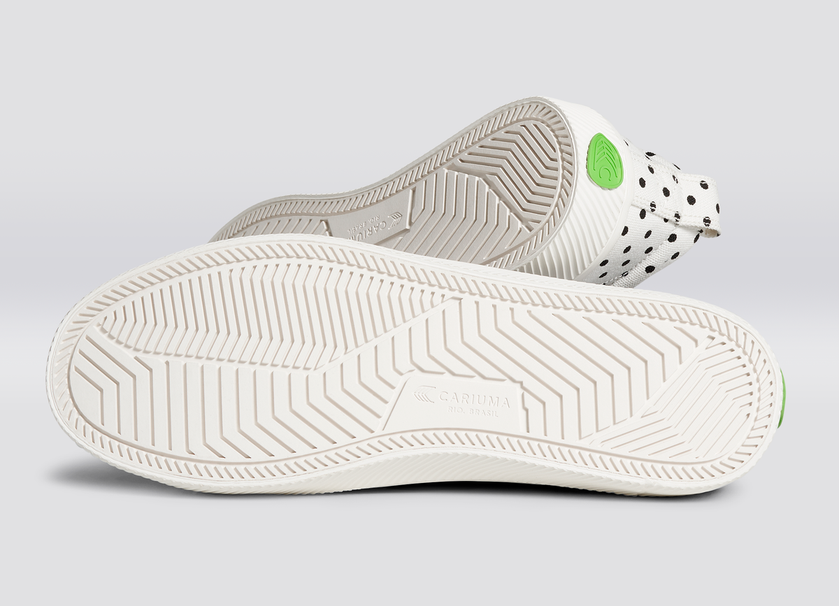 OCA Low White Canvas Black Polka Dots Sneaker