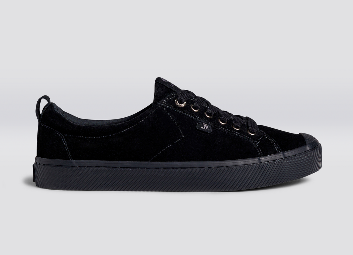 OCA Low All Black Suede Sneaker