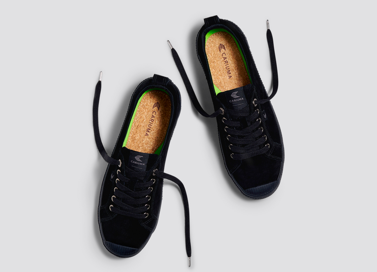 OCA Low All Black Suede Sneaker
