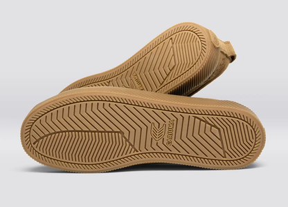 OCA Low All Camel Suede Embroidered Sneaker