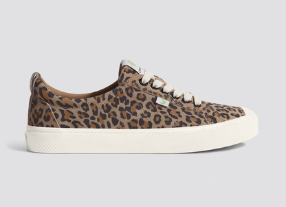 OCA Low Leopard Print Suede Sneaker