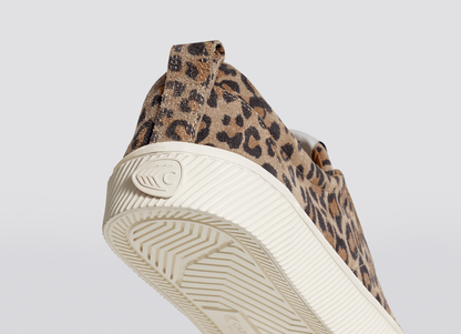 OCA Low Leopard Print Suede Sneaker