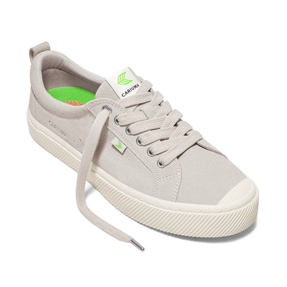 OCA Low Vintage White Suede Sneaker