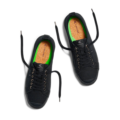 OCA Low All Black Canvas Sneaker