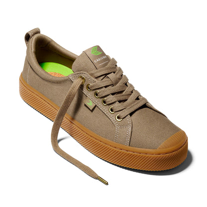 OCA Low Gum Burnt Sand Canvas Sneaker