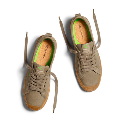 OCA Low Gum Burnt Sand Canvas Sneaker