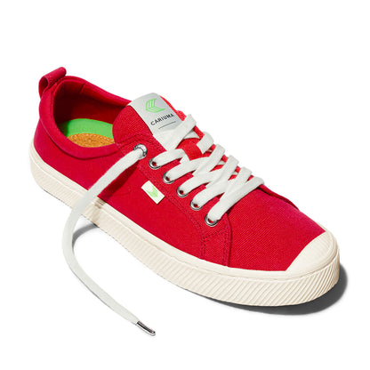 OCA Low Red Canvas Sneaker