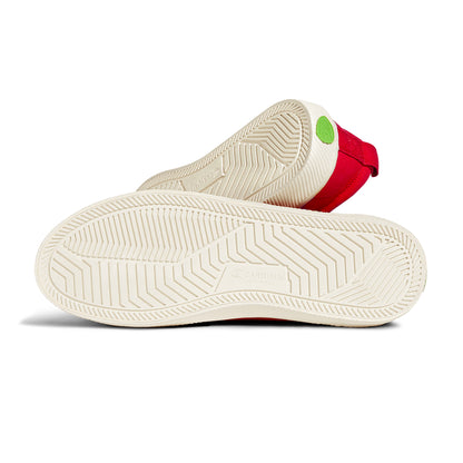 OCA Low Red Canvas Sneaker