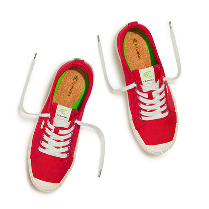 OCA Low Red Canvas Sneaker