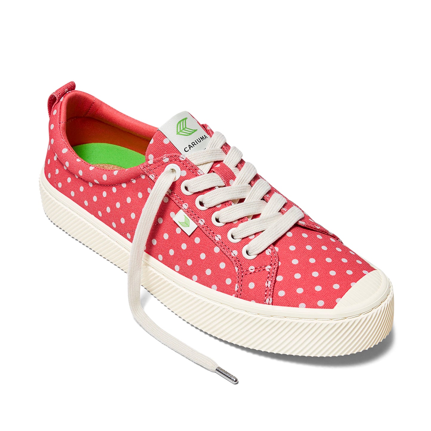 OCA Low Watermelon Canvas White Polka Dots Sneaker