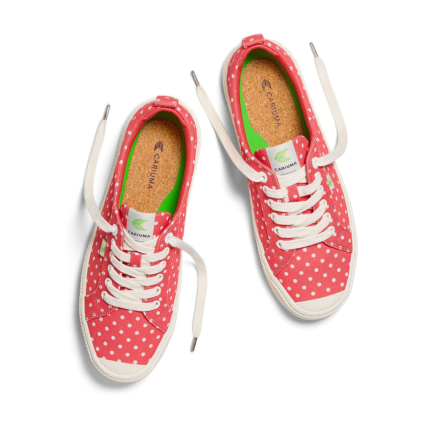 OCA Low Watermelon Canvas White Polka Dots Sneaker