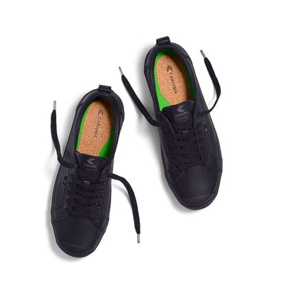 OCA Low All Black Premium Leather Sneaker