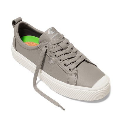 OCA Low Grey Premium Leather Sneaker