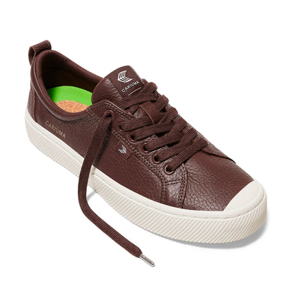 OCA Low Brown Premium Leather Sneaker