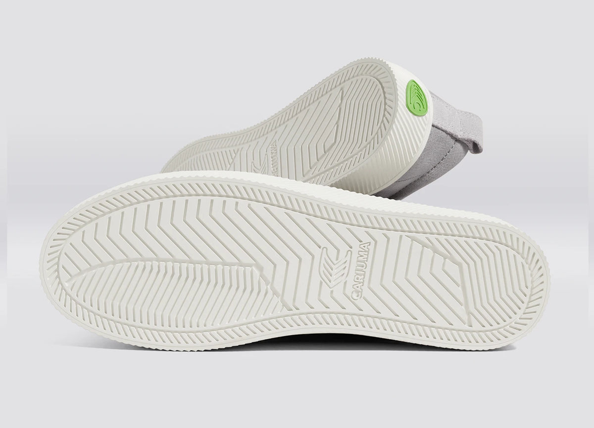 OCA Low Light Grey Canvas Vintage White Suede Sneaker