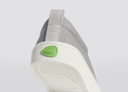 OCA Low Light Grey Canvas Vintage White Suede Sneaker