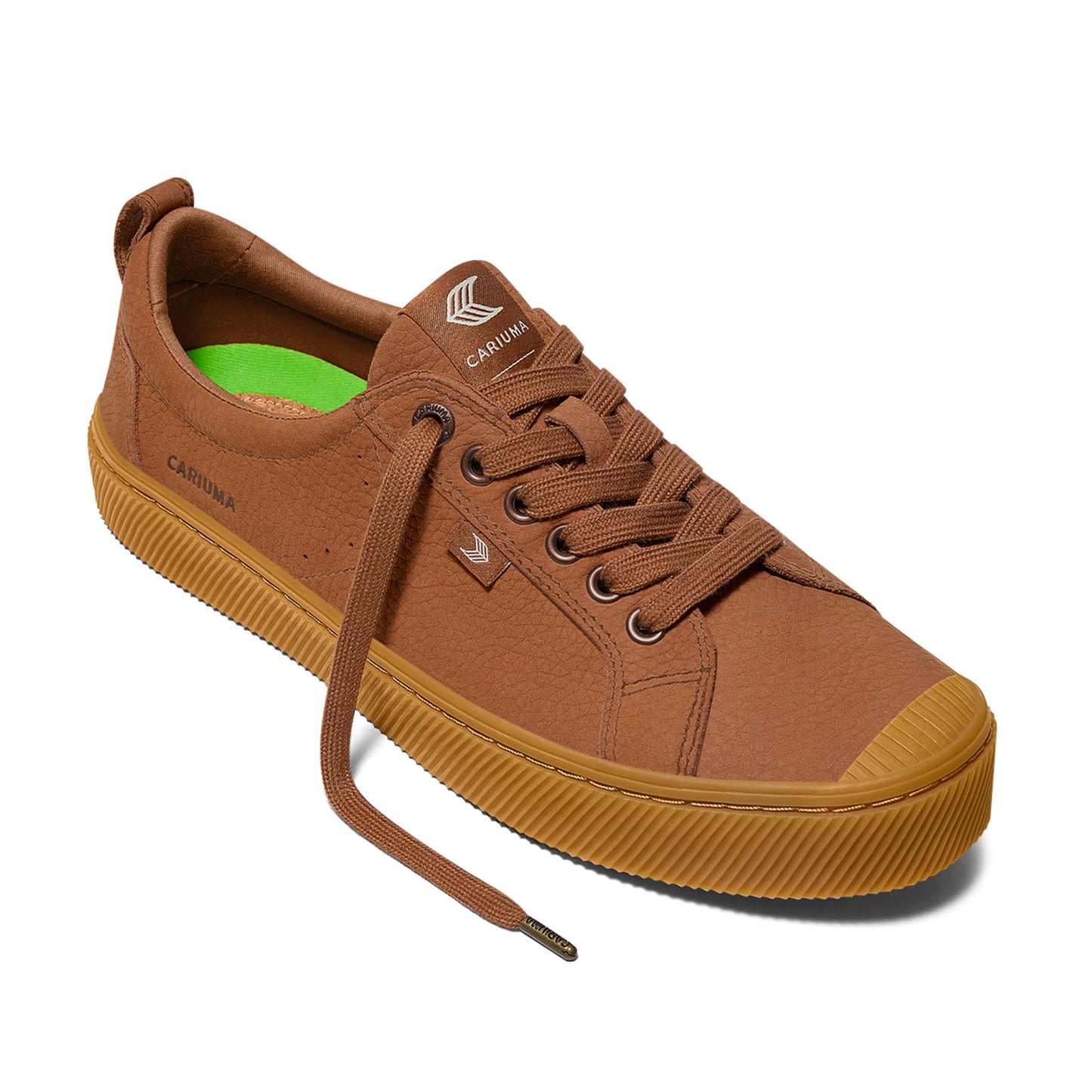 OCA Low Gum Sienna Brown Premium Leather Sneaker