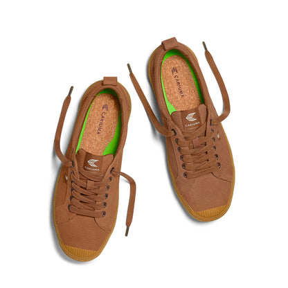 OCA Low Gum Sienna Brown Premium Leather Sneaker