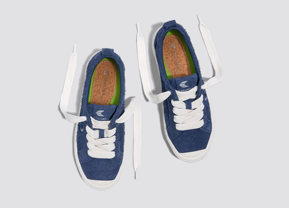 OCA Low Hairy Suede Bright Navy