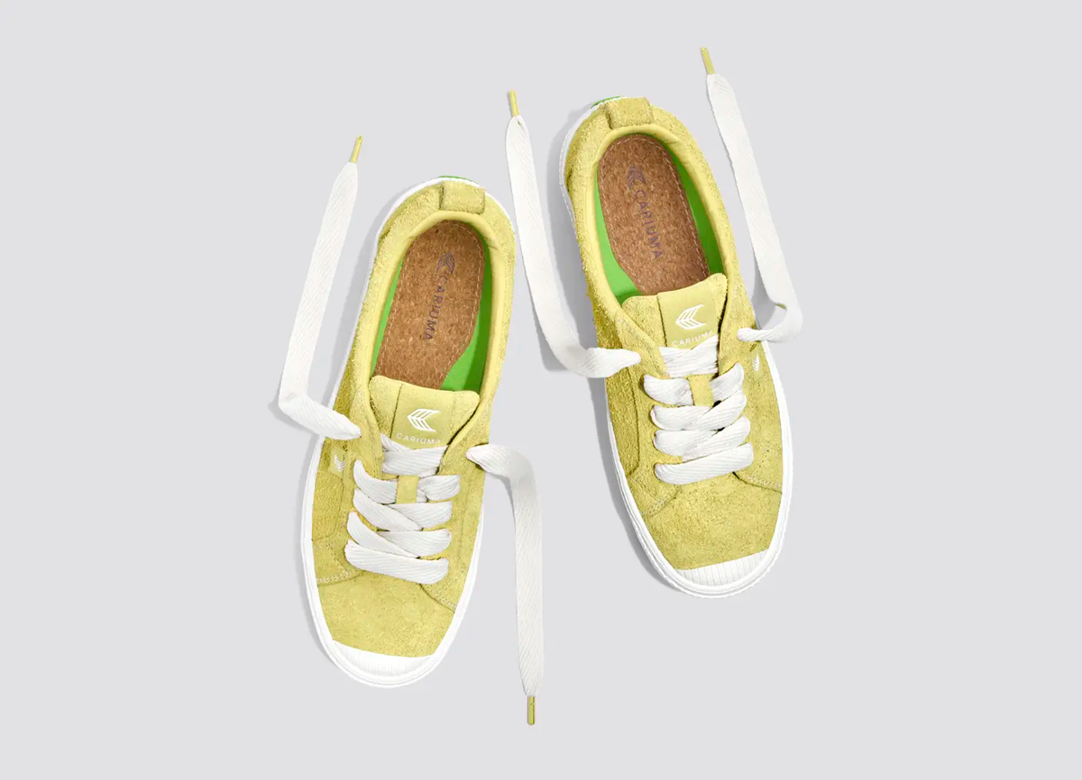 OCA Low Lemonade Hairy Suede Sneaker