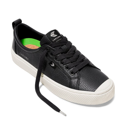 OCA Low Black Premium Leather Sneaker