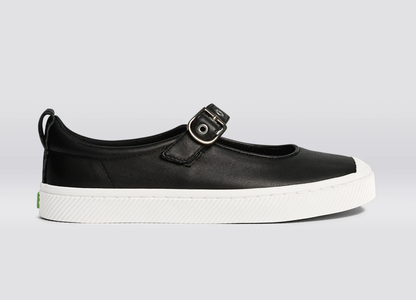 OCA Mary Jane Black Napa Leather Sneaker