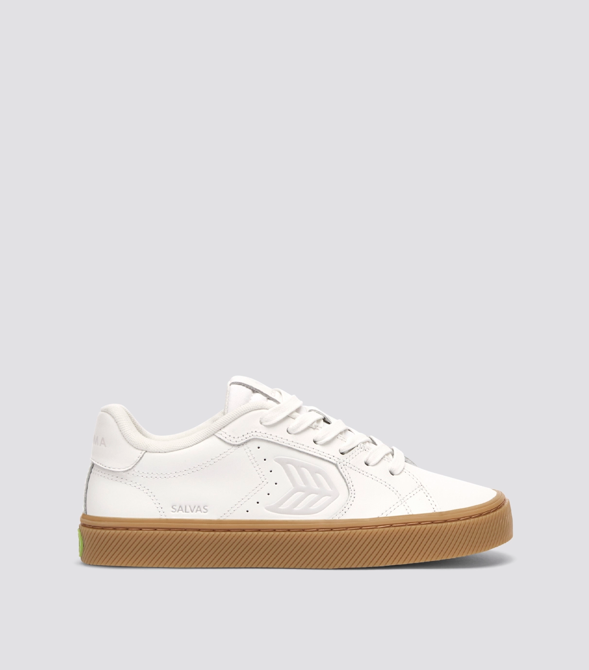 SALVAS Leather Gum Warm White Ice Logo