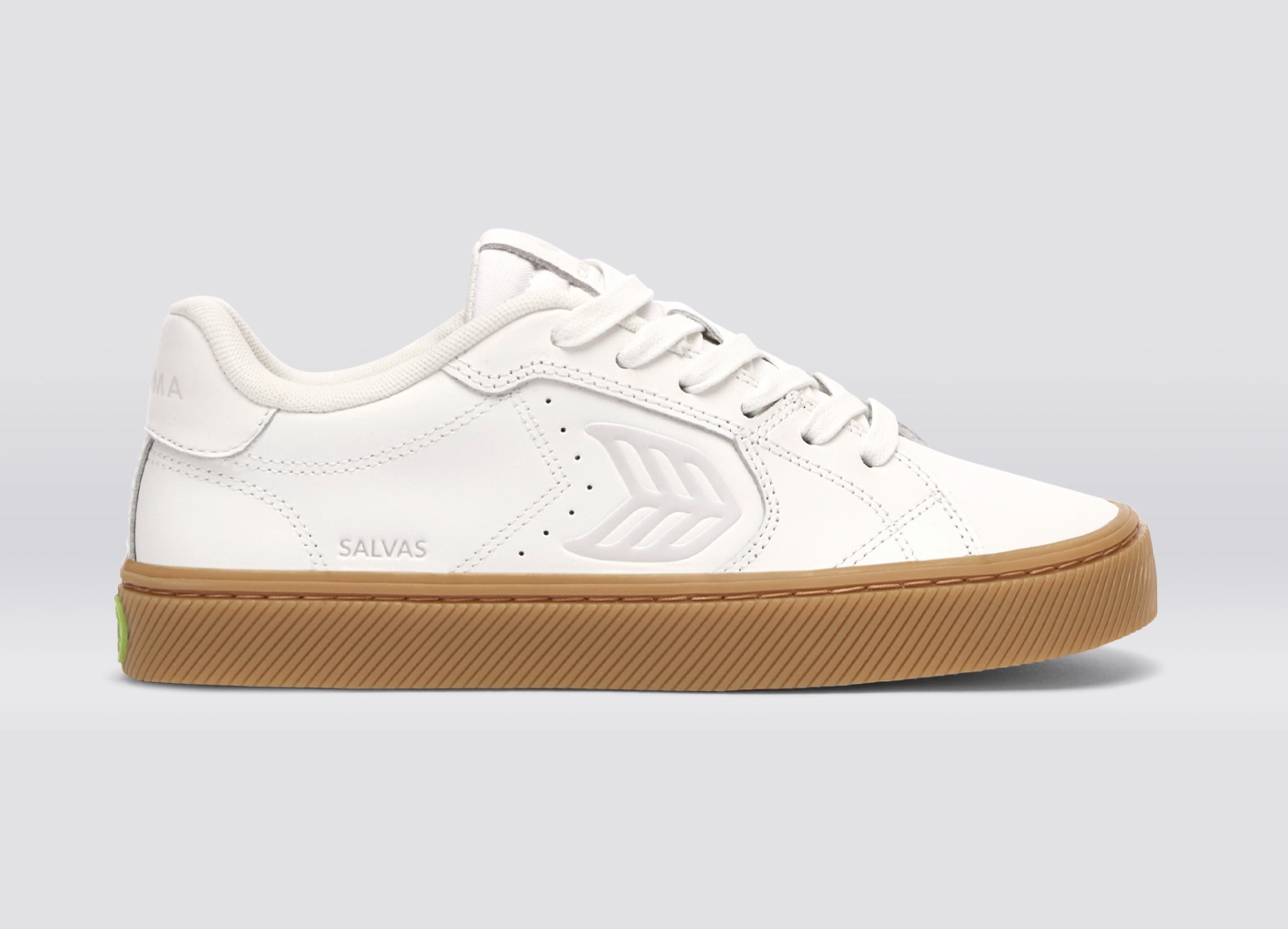 SALVAS Leather Gum Warm White Ice Logo