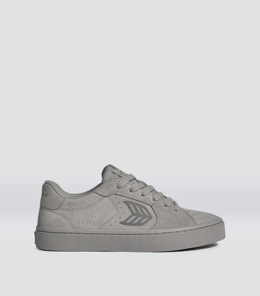 SALVAS All Light Grey Suede Sneaker