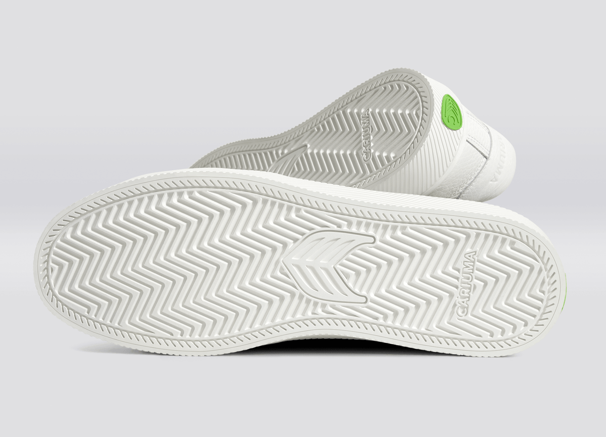 SALVAS White Premium Leather Ice Logo Sneaker