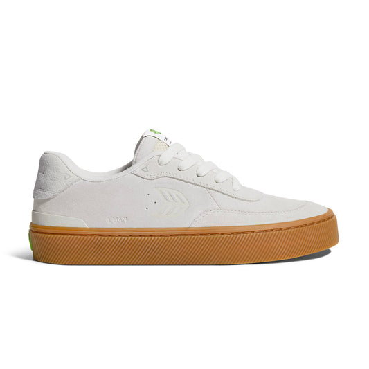 LUAN PRO Gum Smoke White Suede Off-White Logo Sneaker