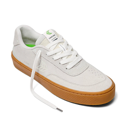 LUAN PRO Gum Smoke White Suede Off-White Logo Sneaker