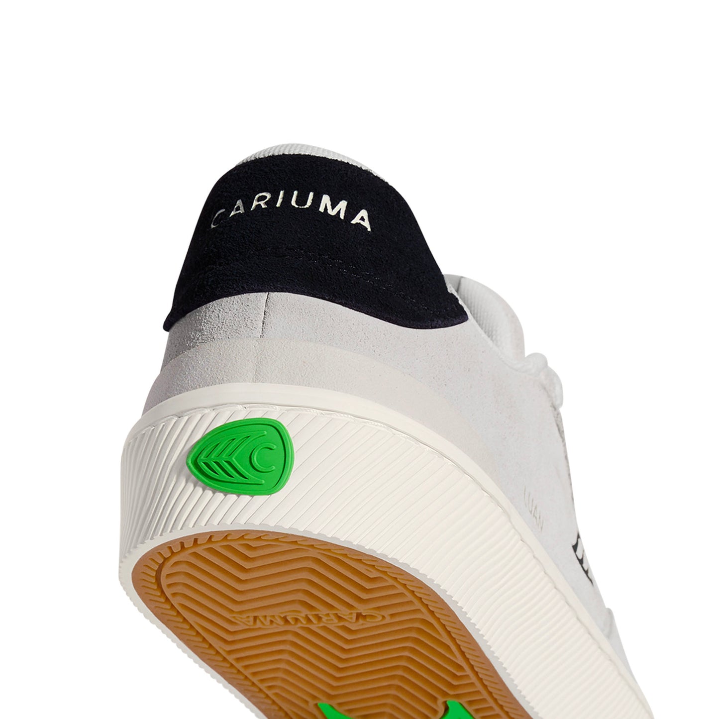 LUAN PRO Smoke White Suede Black Logo Sneaker