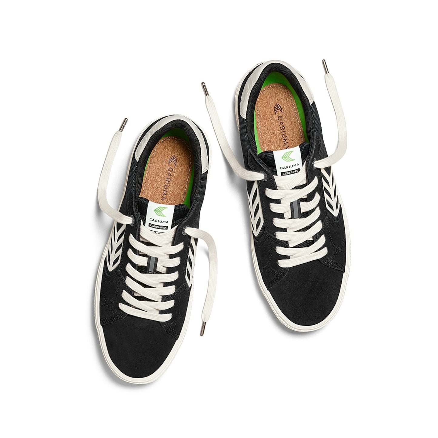 CATIBA PRO 2.0 Black Suede and Cordura Ivory Logo Sneaker