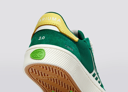 CATIBA PRO 2.0 Abundant Green Suede and Cordura Ivory Logo Lemonade Sneaker