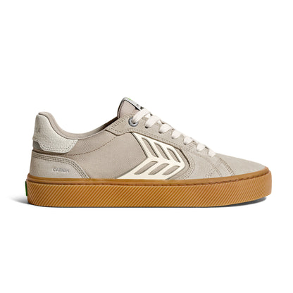 CATIBA PRO 2.0 Plaza Taupe Suede and Cordura Ivory Logo Sneaker