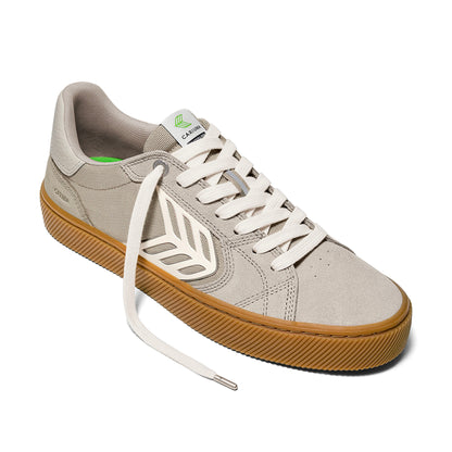 CATIBA PRO 2.0 Plaza Taupe Suede and Cordura Ivory Logo Sneaker