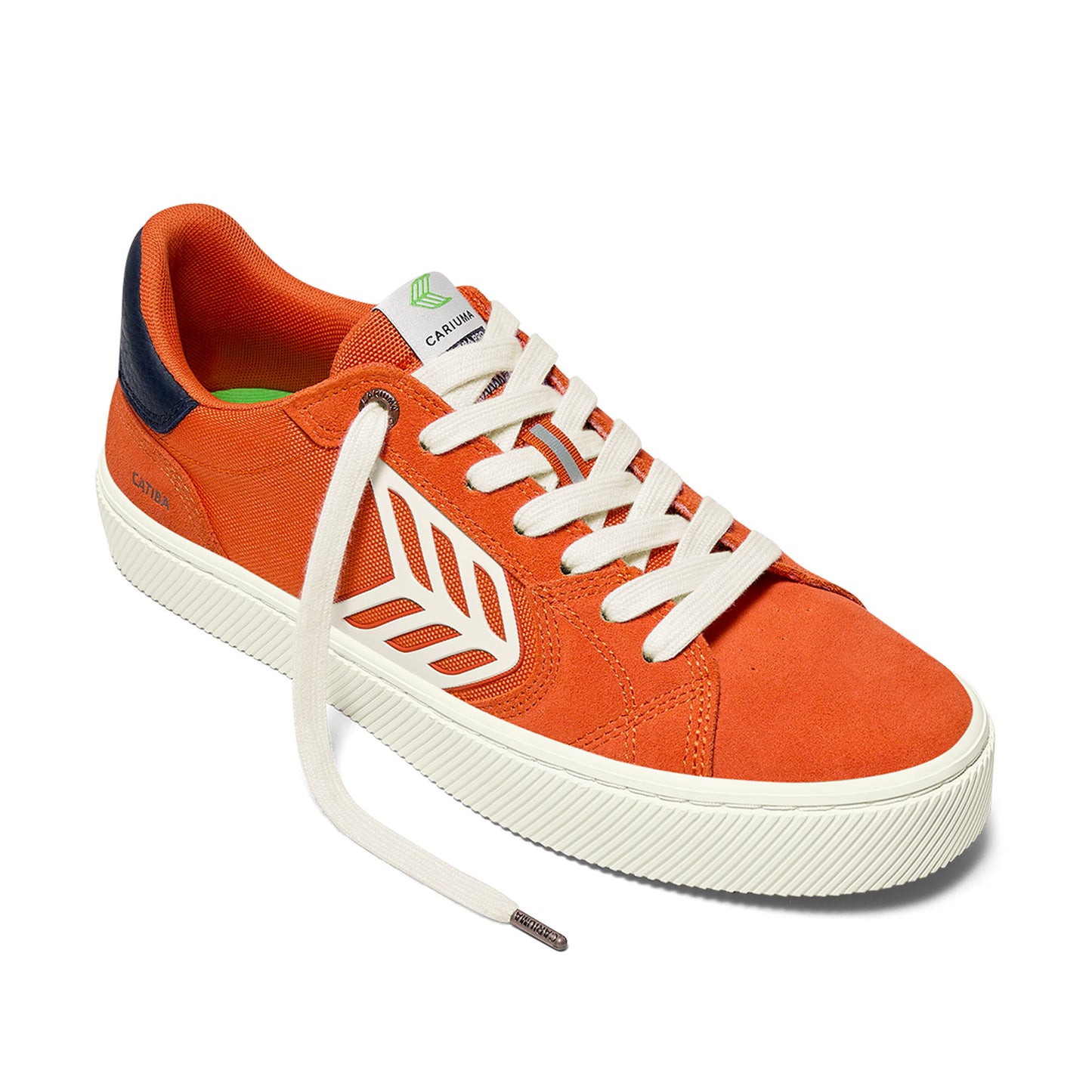 CATIBA PRO 2.0 Burnt Orange Suede and Cordura Ivory Logo Navy Sneaker