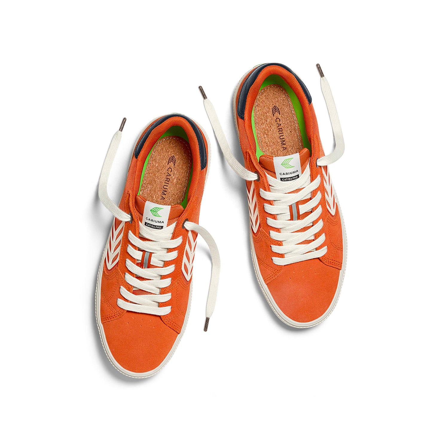 CATIBA PRO 2.0 Burnt Orange Suede and Cordura Ivory Logo Navy Sneaker