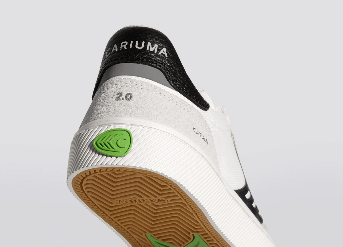 CATIBA PRO 2.0 Smoke White Suede Off-White Cordura Black Logo Sneaker