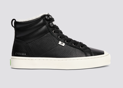OCA Therma High Black Premium Leather Sneaker