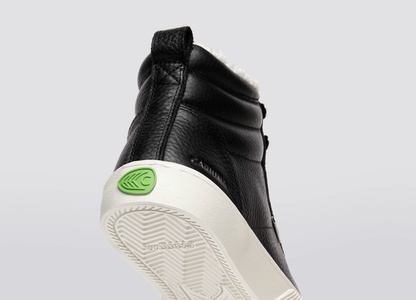 OCA Therma High Black Premium Leather Sneaker